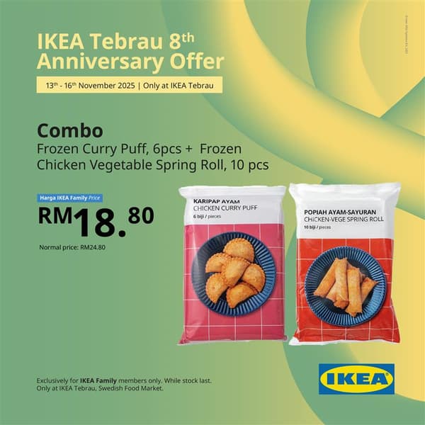 IKEA Tebrau 8th anniversary food offers