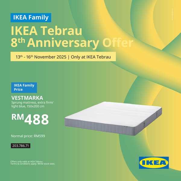 IKEA Tebrau 8th Anniversary offer