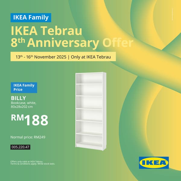 IKEA Tebrau 8th Anniversary offer