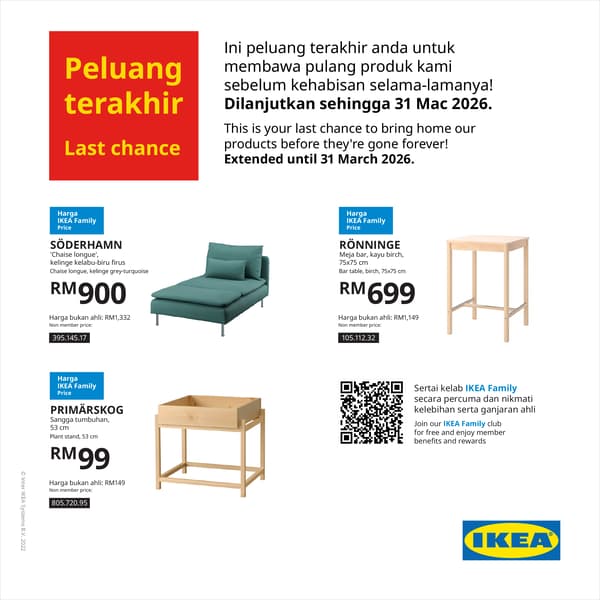 IKEA Tebrau last chance sale
