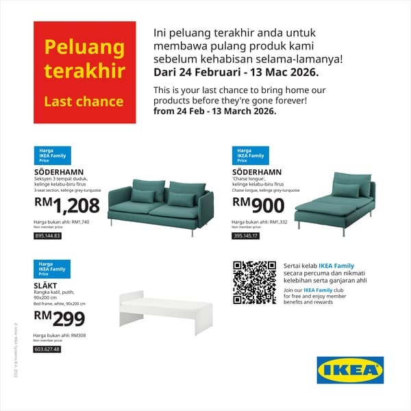 IKEA Tebrau last chance sale