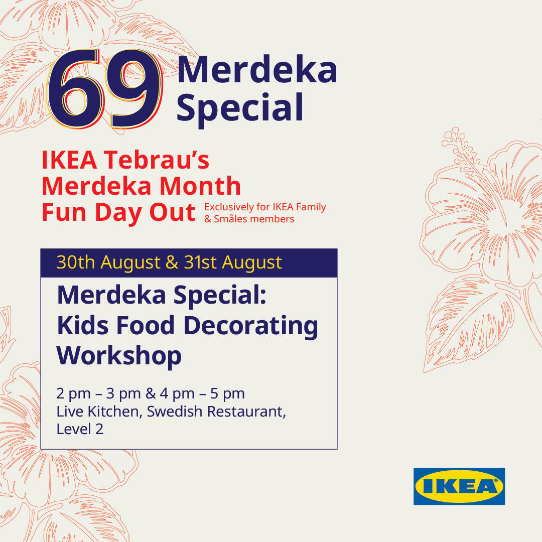 IKEA Tebrau Merdeka Month fun day out for 30 & 31 August Kids food decorating workshop