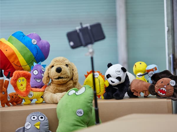 IKEA toys kept together