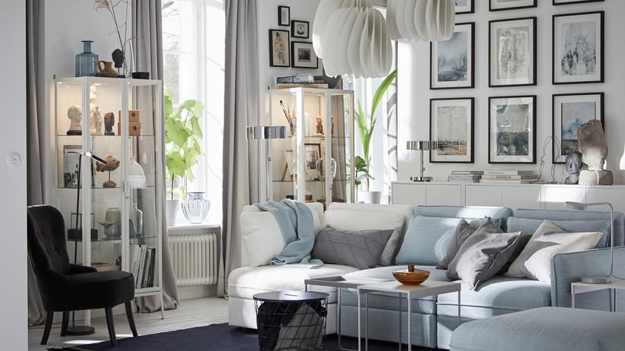 A wall-to-wall gallery in your living room - IKEA US