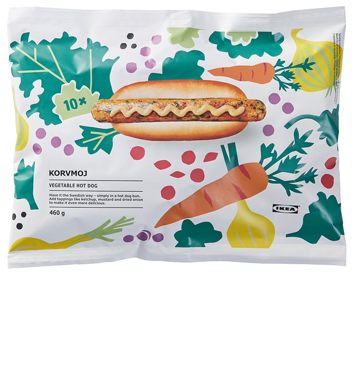 KORVMOJ veggie hot dog IKEA