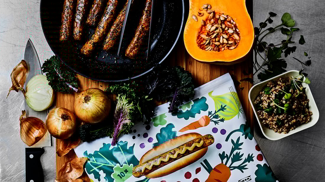 KORVMOJ veggie hot dog IKEA