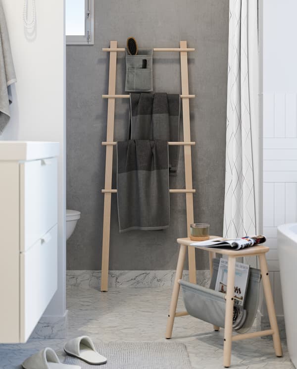 ikea vilto handdoekenrek staand