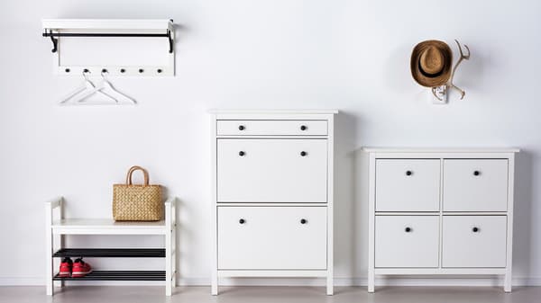 IKEA Vorzimmer HEMNES Serie weiß