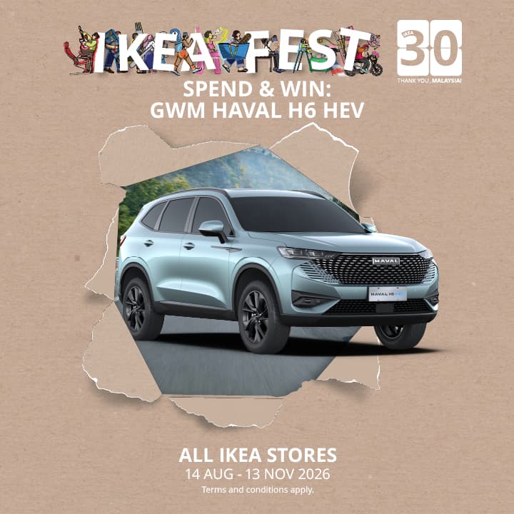 IKEA x HAVAL Spend & Win: GWM HAVAL H6 HEV