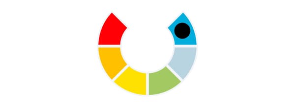 Illustration of a colour spectrum