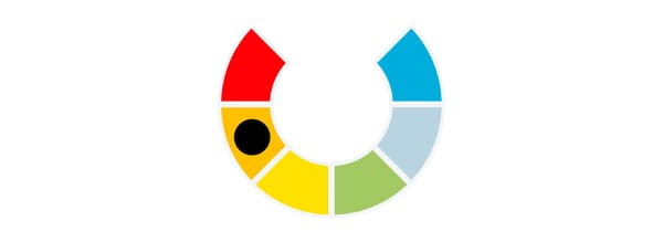Illustration of a colour spectrum