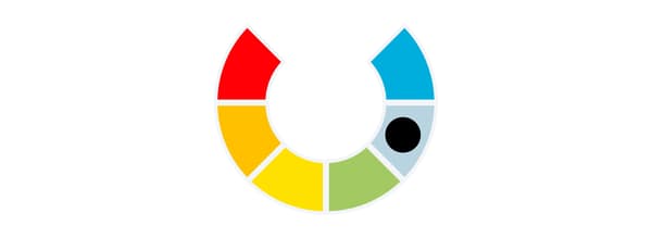 Illustration of a colour spectrum