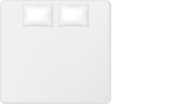 illustration of a king mattress