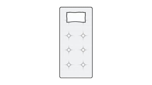 Illustration of a Twin/single mattress