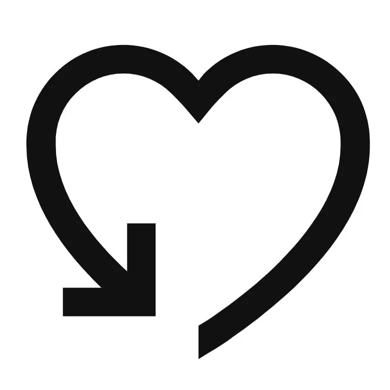 иллюстрированный символ сердца