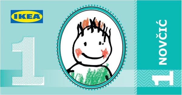 Ilustracija kupona za skupljanje novčića