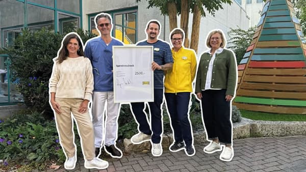Im September 2025 spendete IKEA Hanau 2.000 € an den Verein 