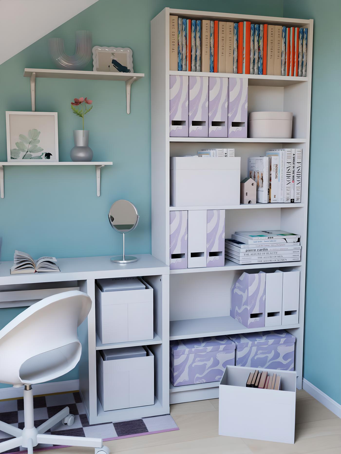 Image 3d d'un bureau bien optimisé