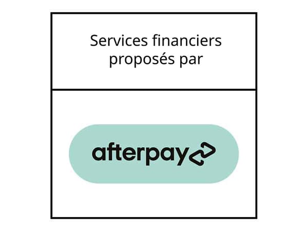 Image du logo indiquant les services financiers fournis par Afterpay