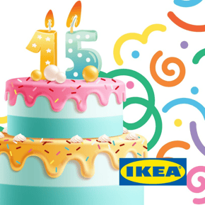 Image d'un cadeau d'anniversaire pour les 15 ans de IKEA Avignon.