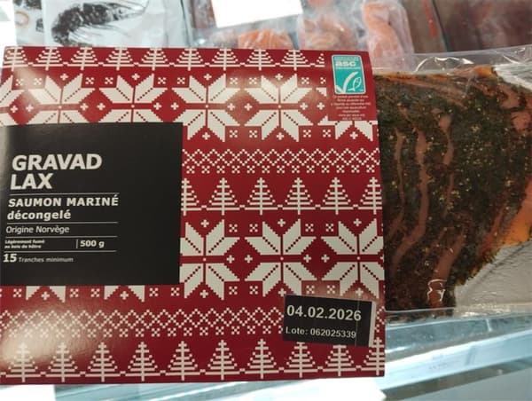 Image d'un saumon emballé.