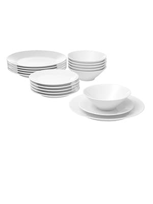 Image of IKEA 365+ 18-piece service set in white