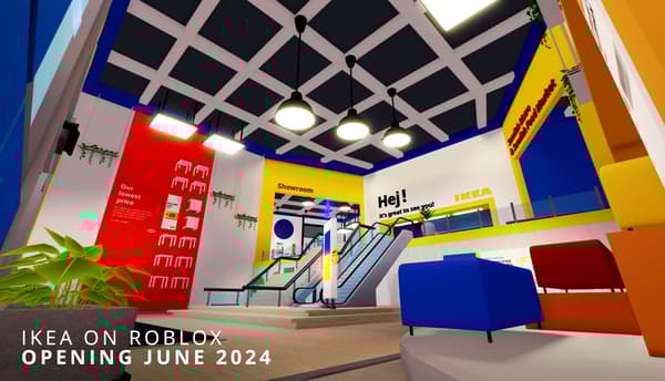 Image of the IKEA on Roblox virtual store 