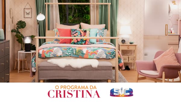 Imagem do quarto d'O Programa da Cristina.
