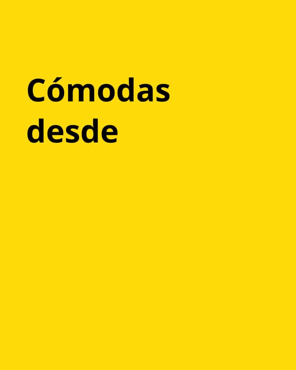 Imagen amarilla de cómodas con desde en outlet.