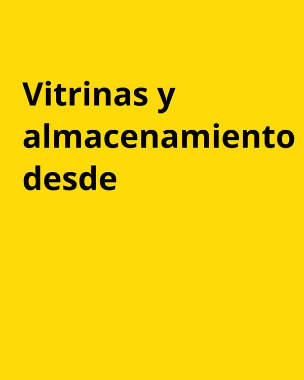 Imagen amarilla outlet de vitrinas desde