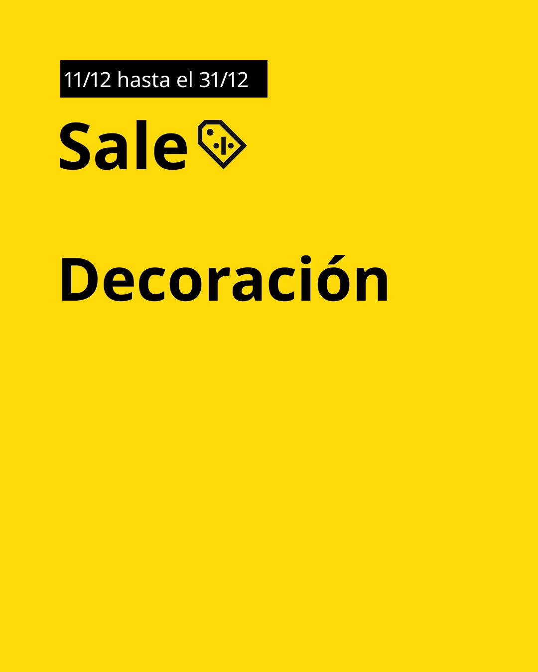 Imagen amarilla Sale decoración