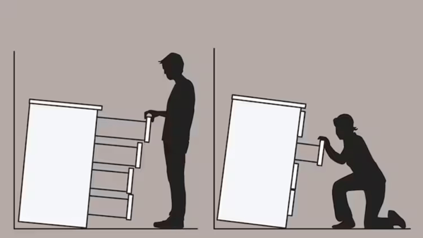 Imagen animada explicando la ciencia de volcamiento.