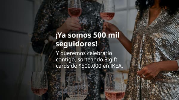 Imagen con celebración de seguidores de Instagram del concurso.