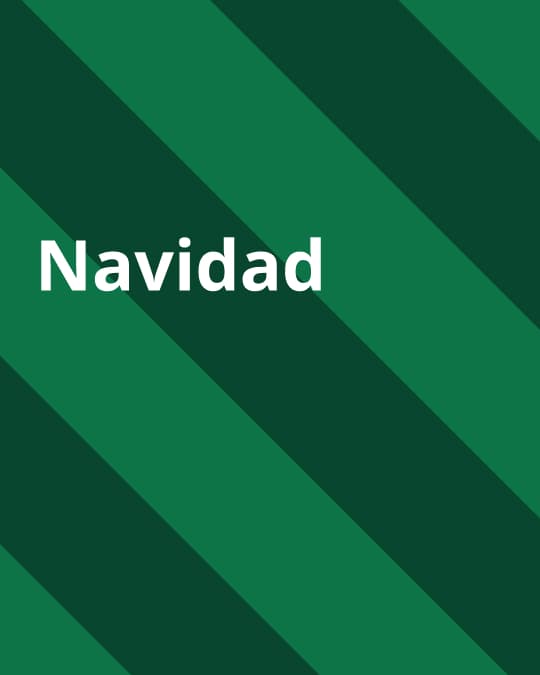 Imagen con líneas verdes y texto Navidad.