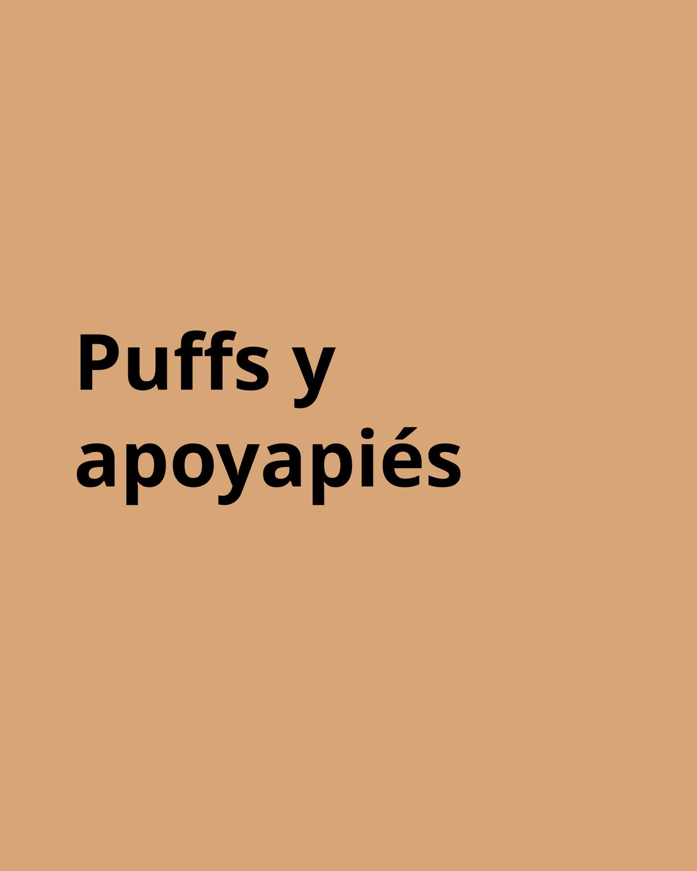 Imagen con llamado de puffs y apoyapiés
