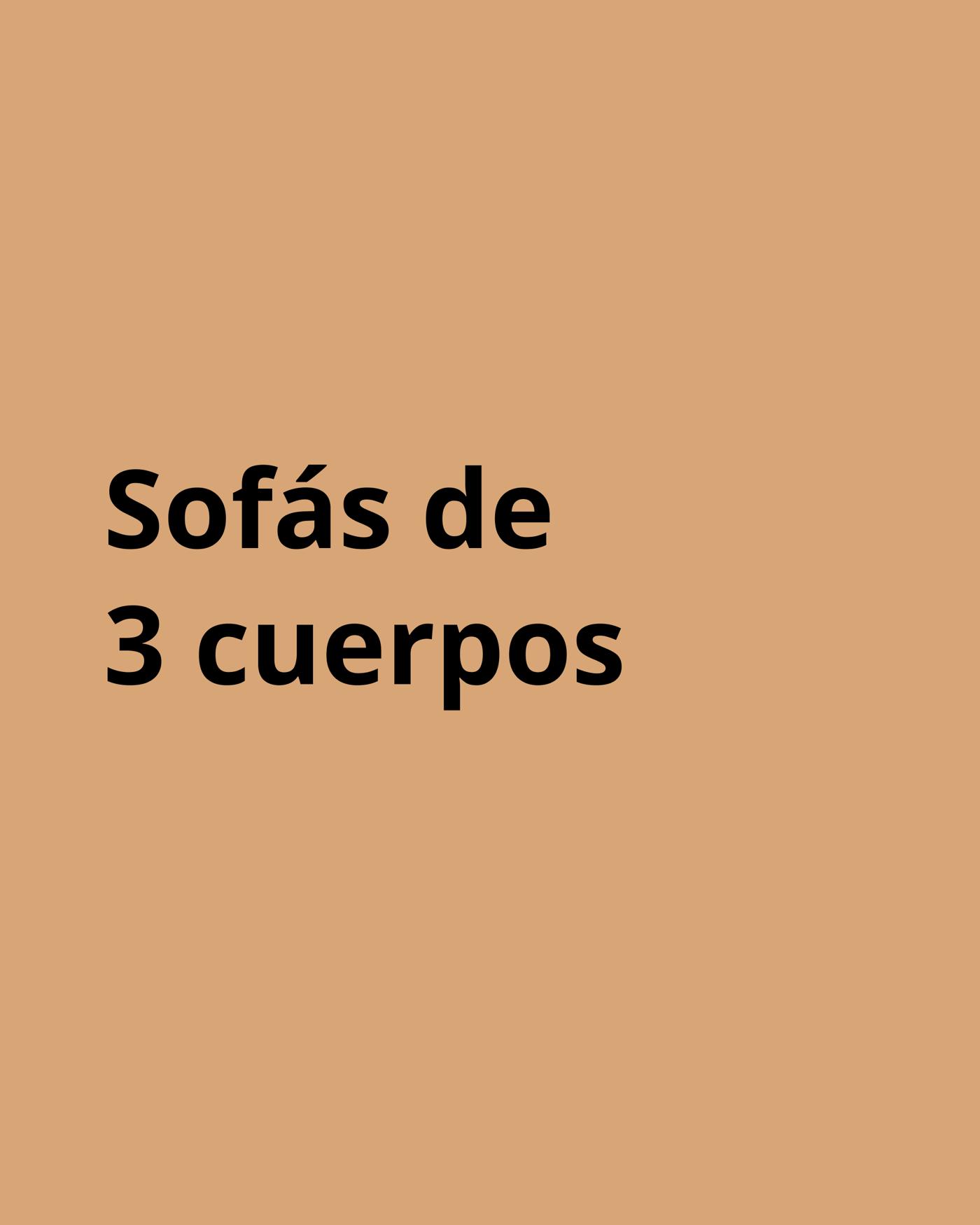 Imagen con llamado de sofás de tres cuerpos