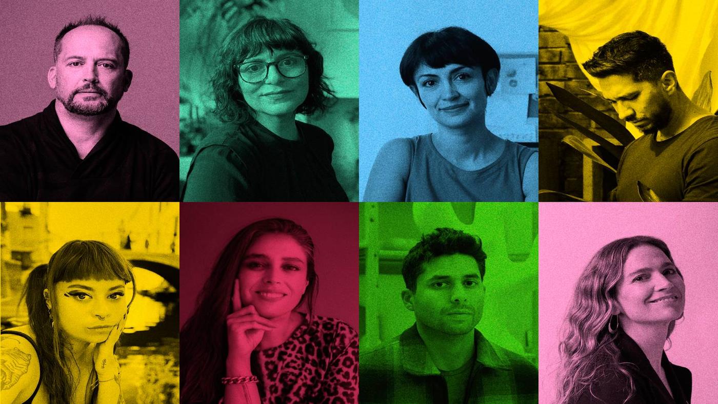 Imagen con los rostros de los diseñadores de la colección ÖMSESIDIG.