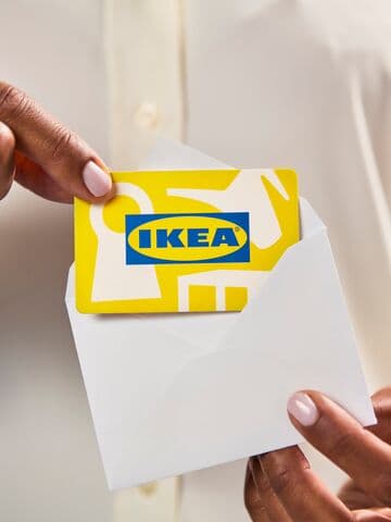 Imagen de una tarjeta de regalo