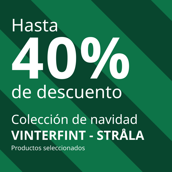 Imagen verde con llamado de 40% de descuento en productos seleccionados de navidad.