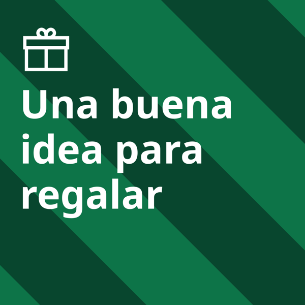 Imagen verde con llamado de "una buena idea para regalar".