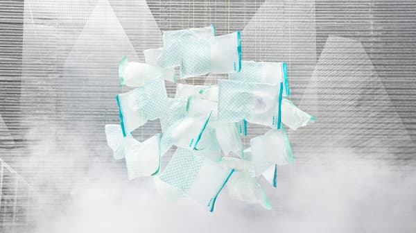 Imagine cu pungile resigilabile ISTAD, realizate acum din bioplastic, un material regenerabil și reciclabil.