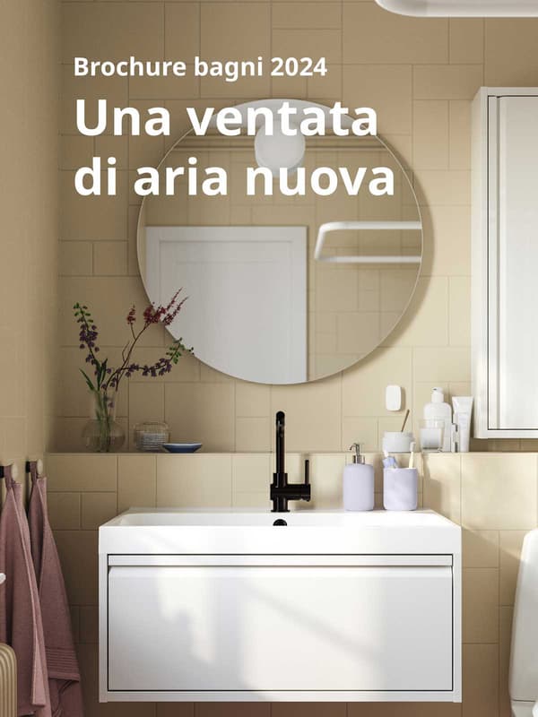 immagine della copertina della brochure bagni IKEA 2024