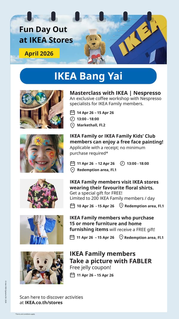 In-store offers and activities