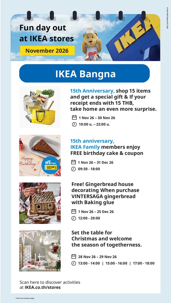 In-store offers and activities 