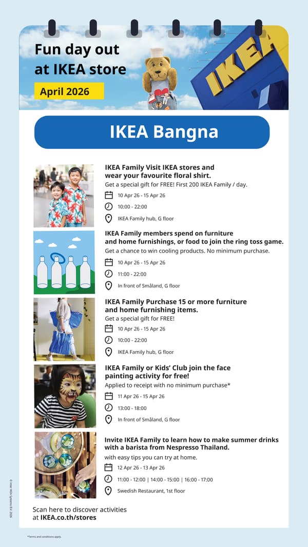 In-store offers and activities 