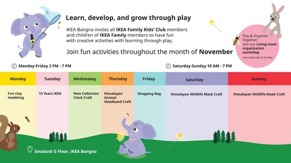 In-store offers and activities 