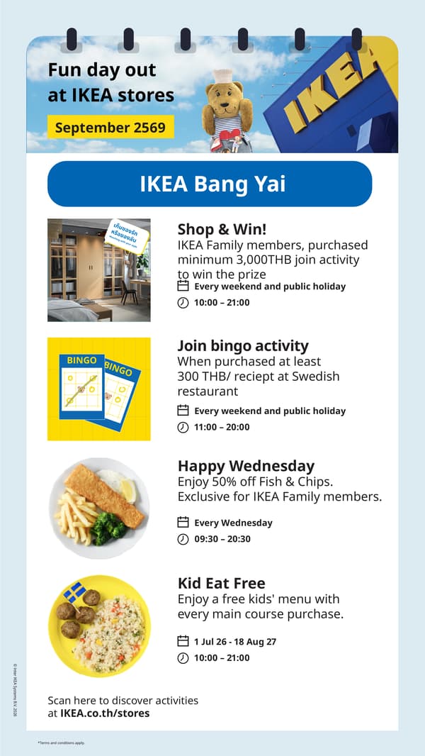 In-store offers and activities