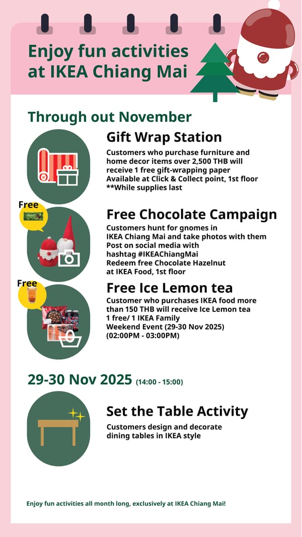 In-store offers and activities