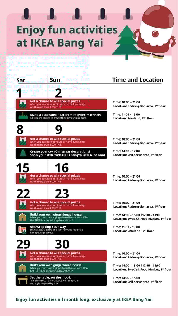 In-store offers and activities