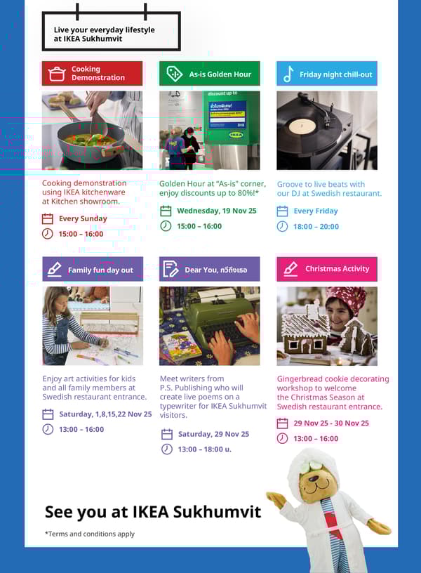 In-store offers and activities